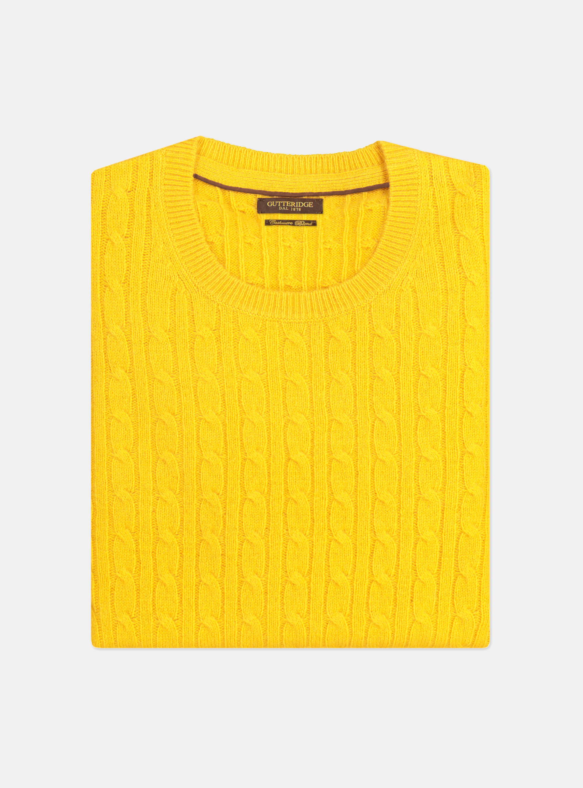 WOOL CASHMERE ROUND NECK SWEATER