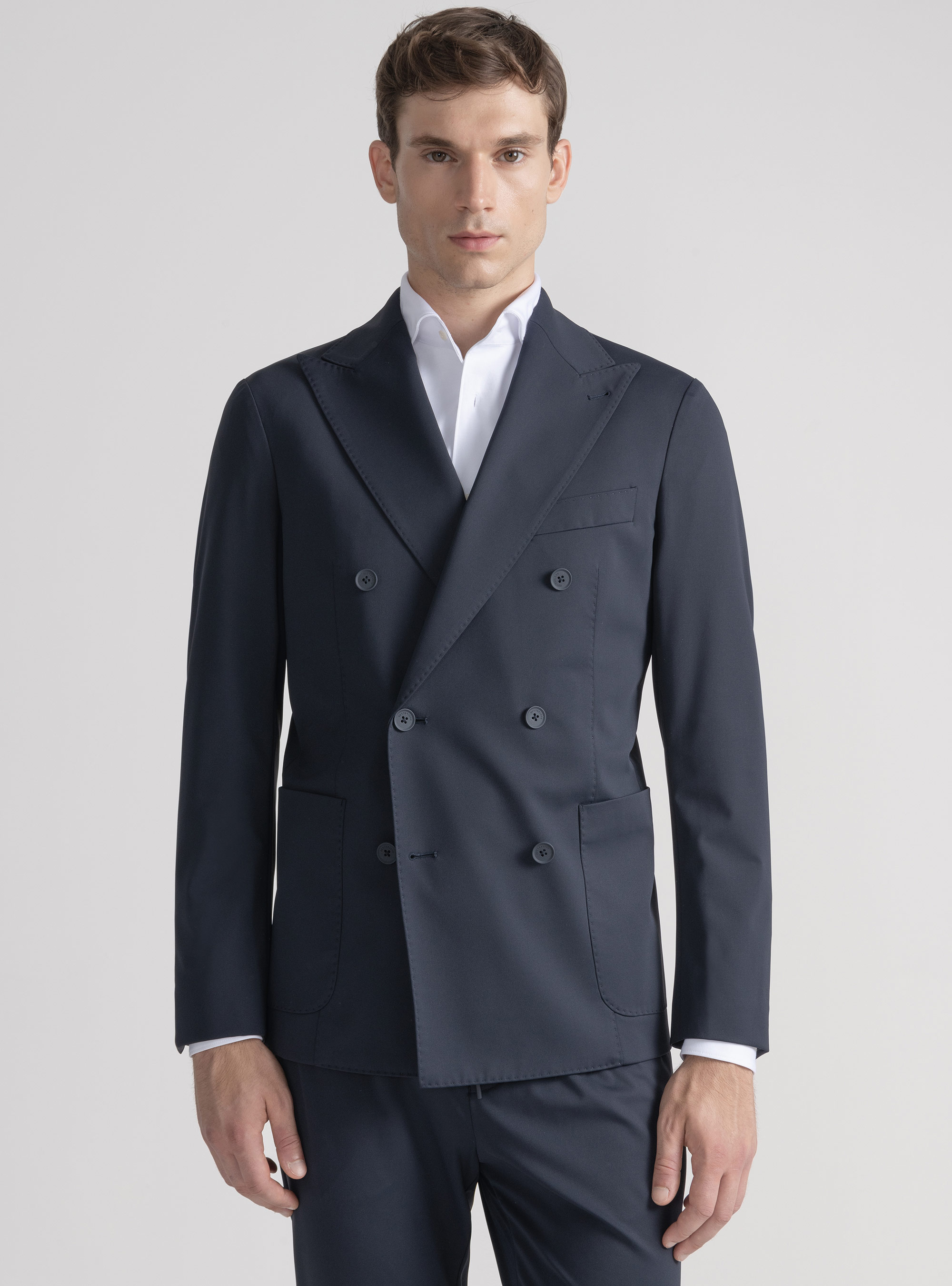 Giacca GT01 doppiopetto in nylon elasticizzato