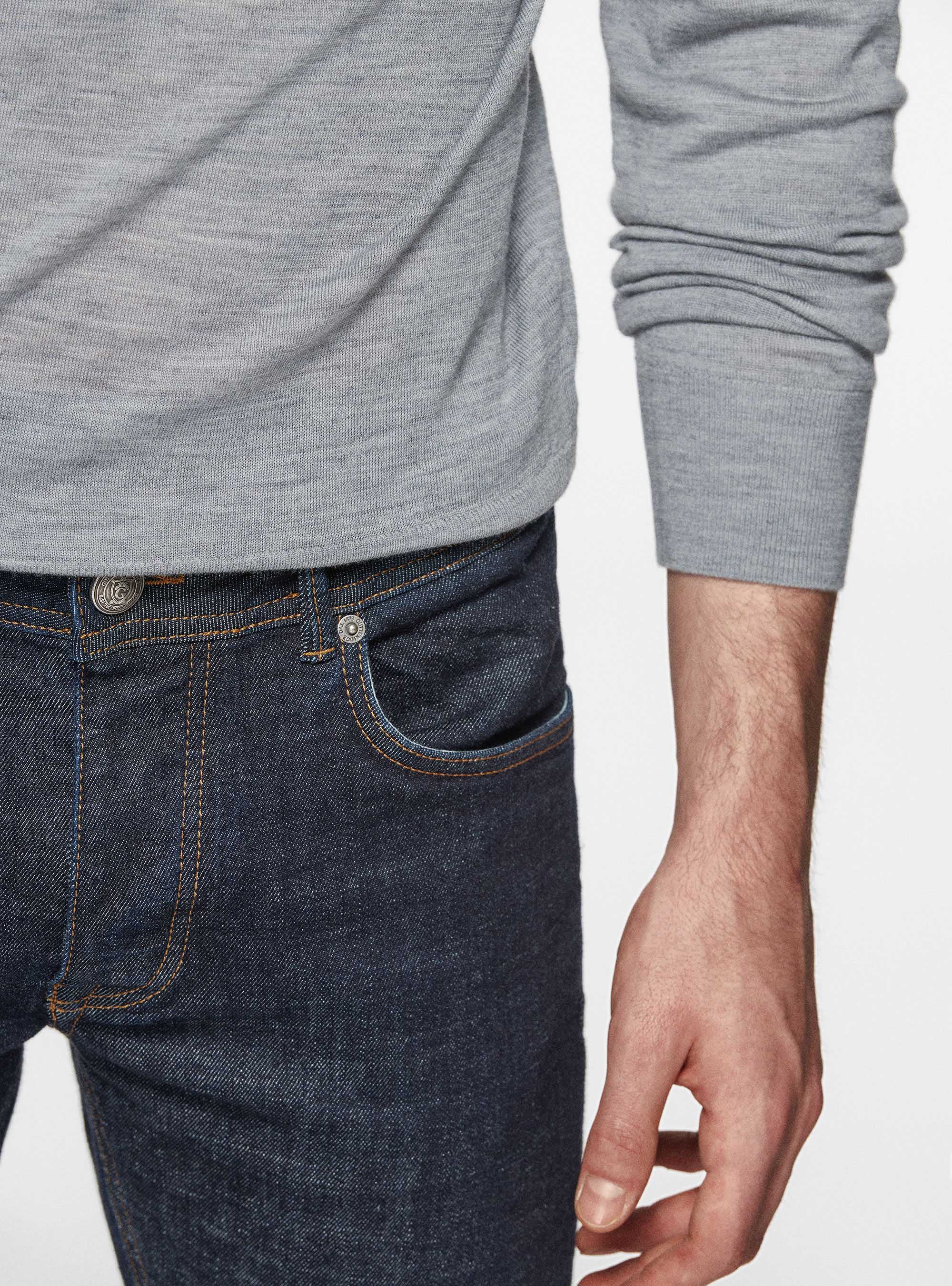 Dolcevita in pura lana merino extrafine, GRIGIO MELANGE 0151C