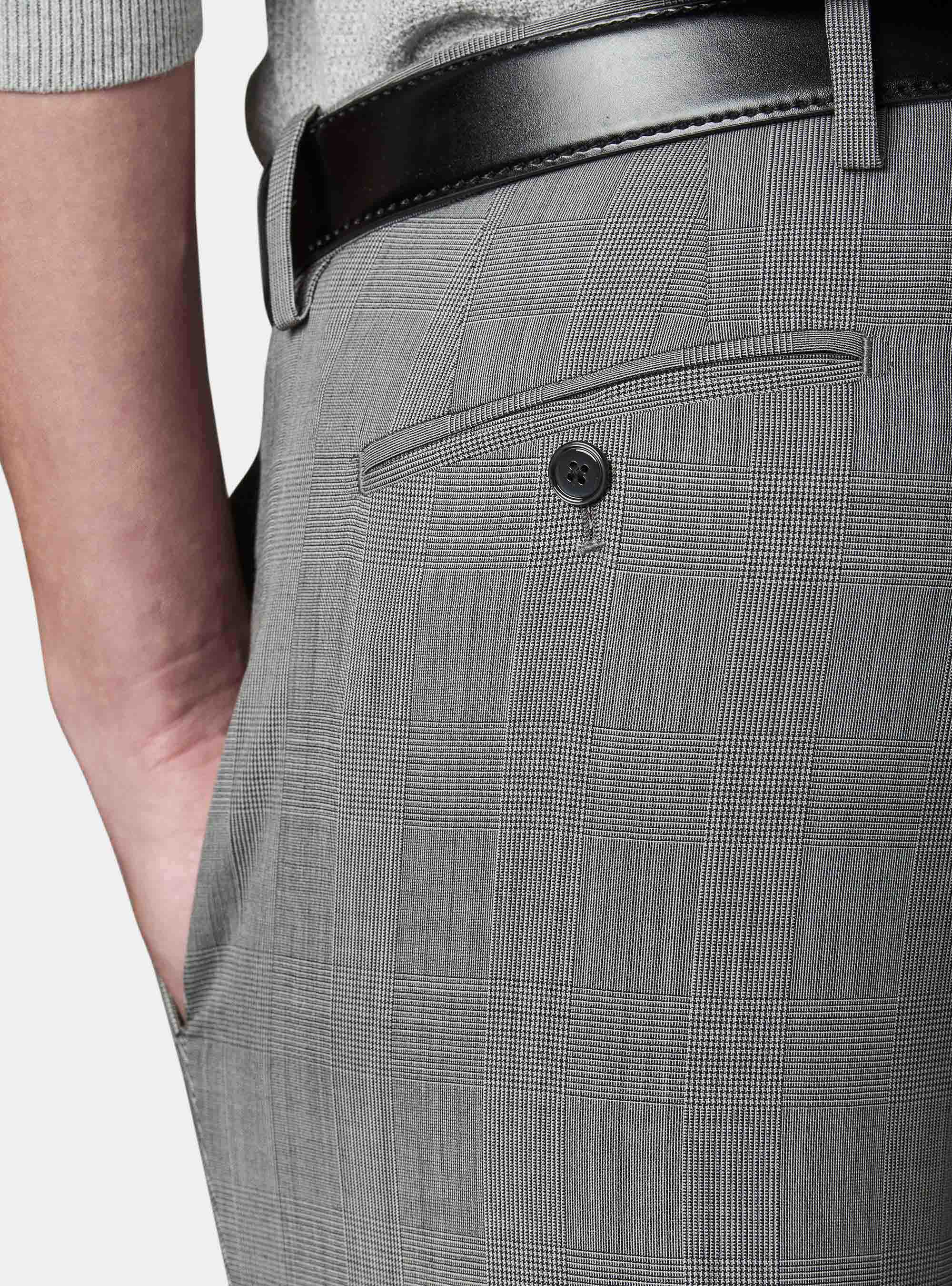 Pantaloni principe di galles con doppia pence | Gutteridge | Pantaloni Uomo