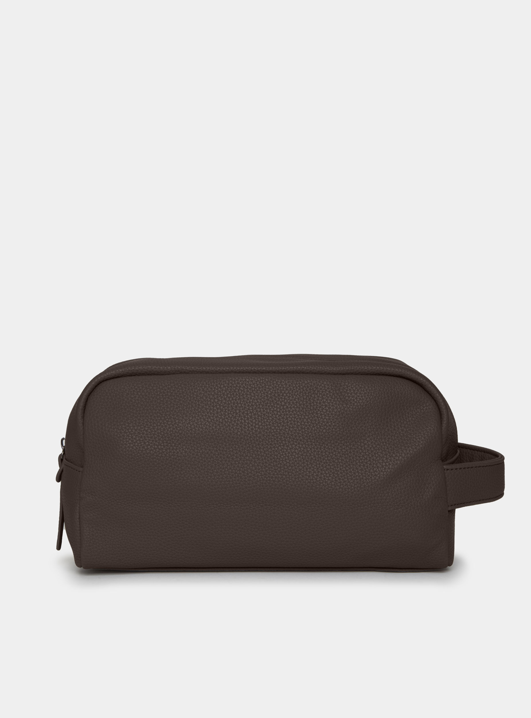 Necessaire with zip, BROWN