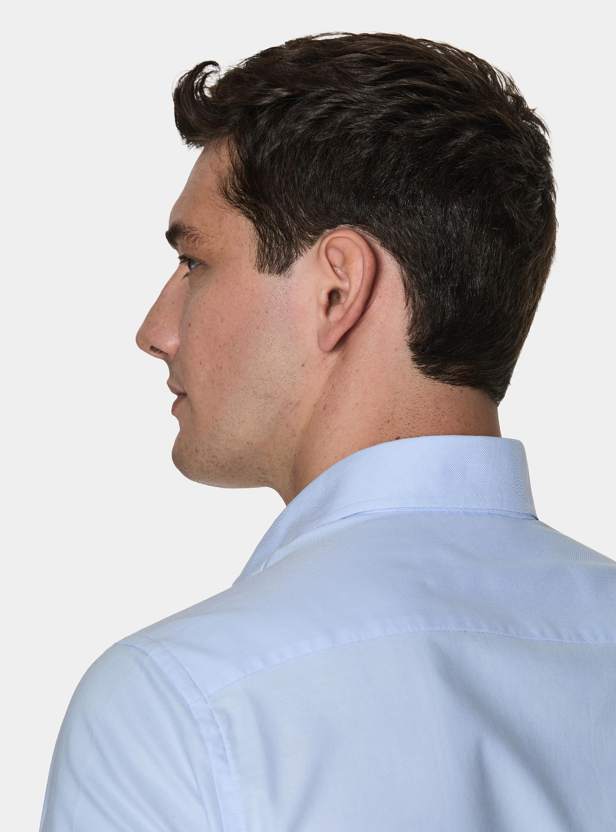 Camicia in cotone oxford, AZZURRO 0290C