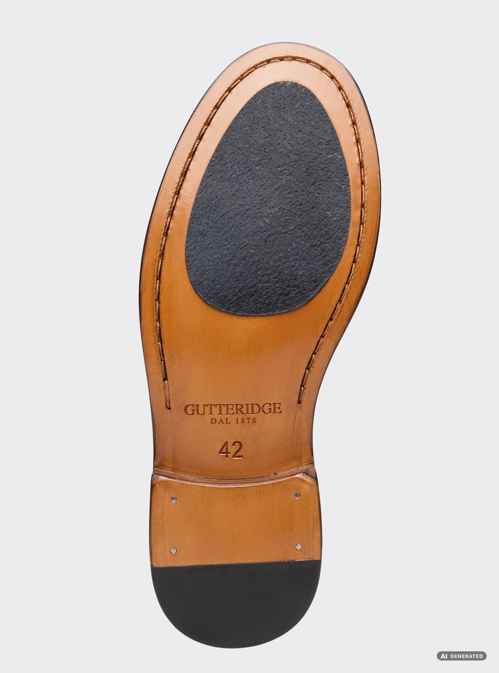 Mocassino in pelle di vitello, BROWN