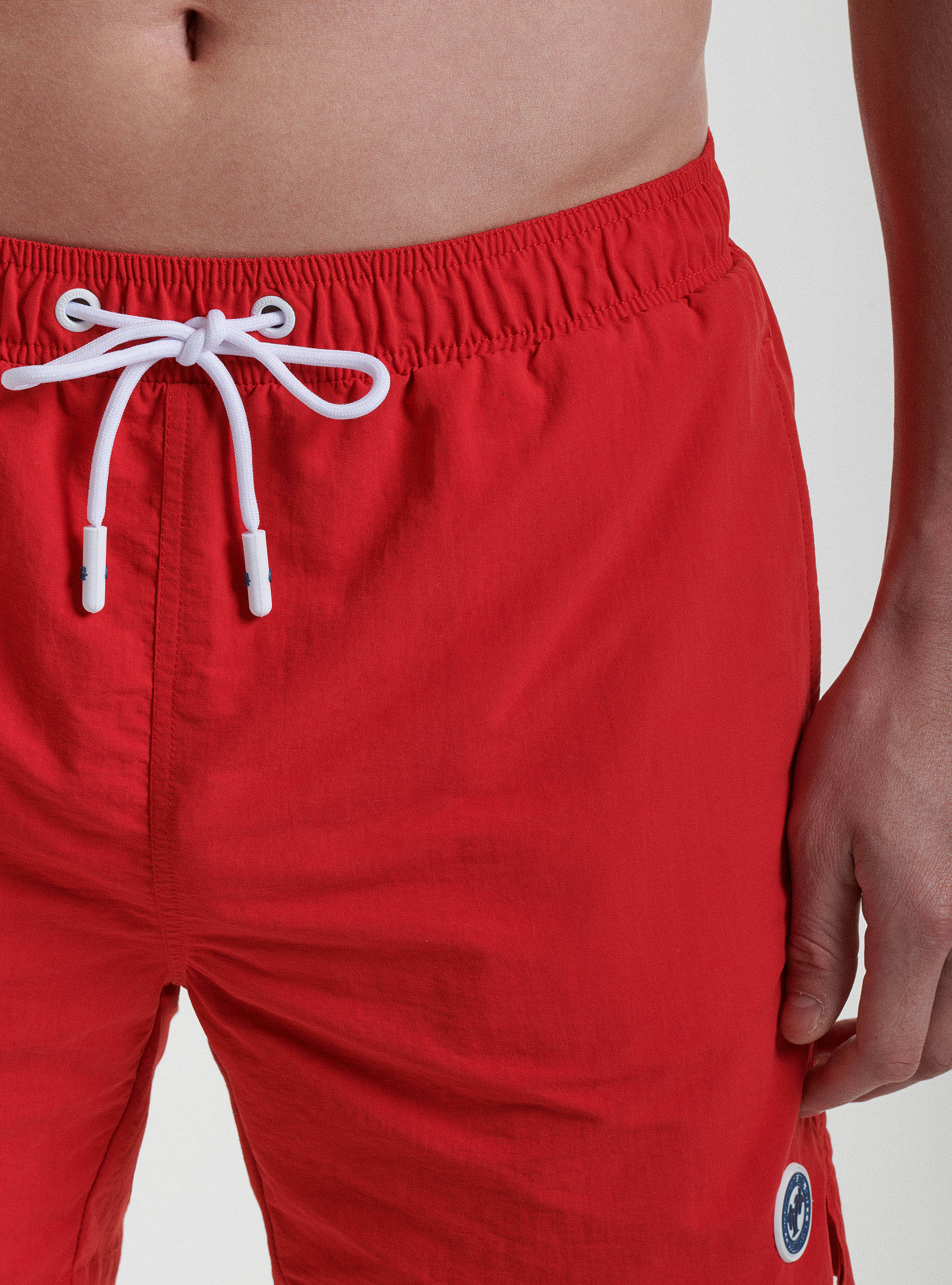 Costume da bagno tinta unita, ROSSO