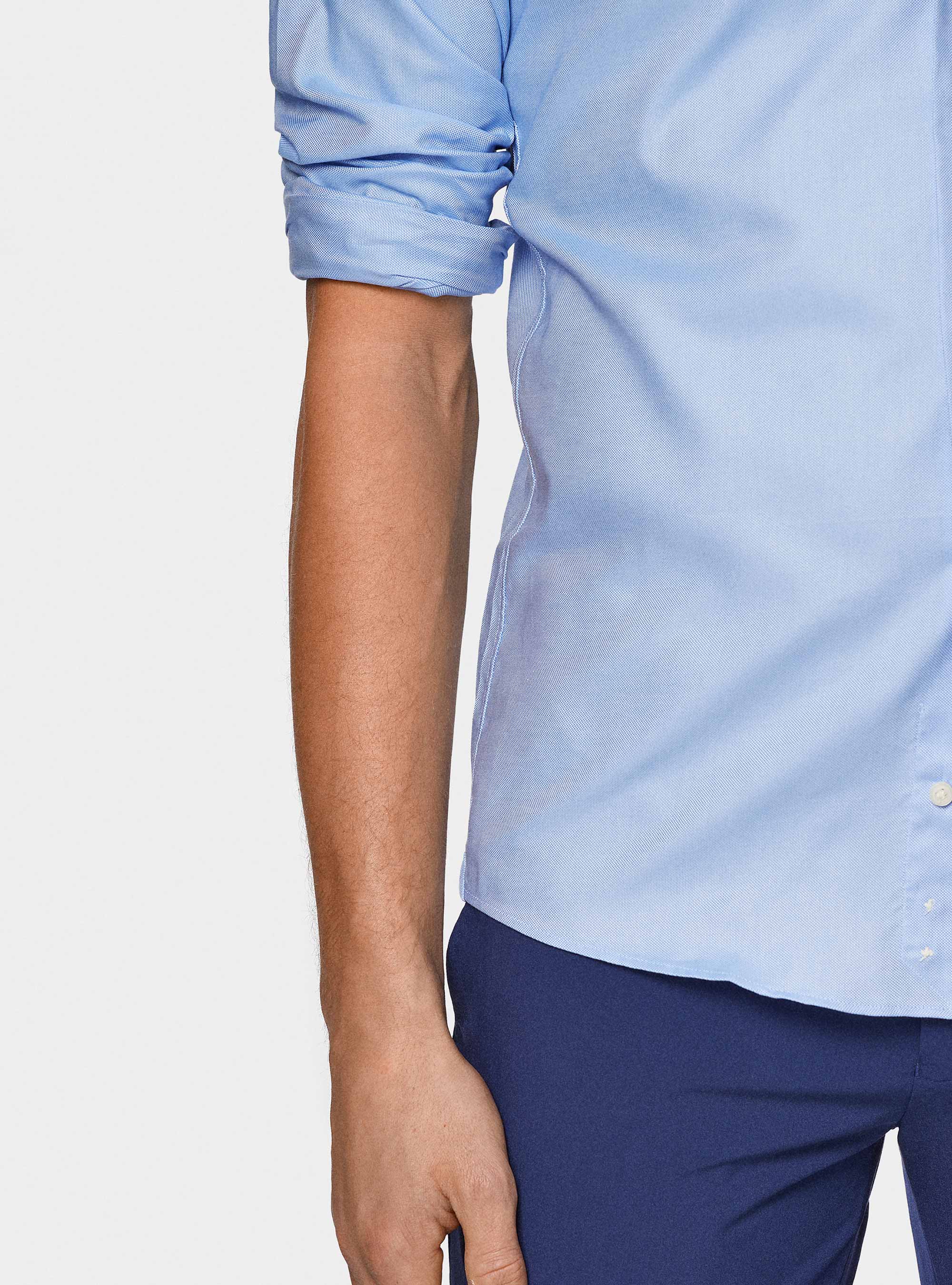 Chemise en coton oxford, BLEU CIEL
