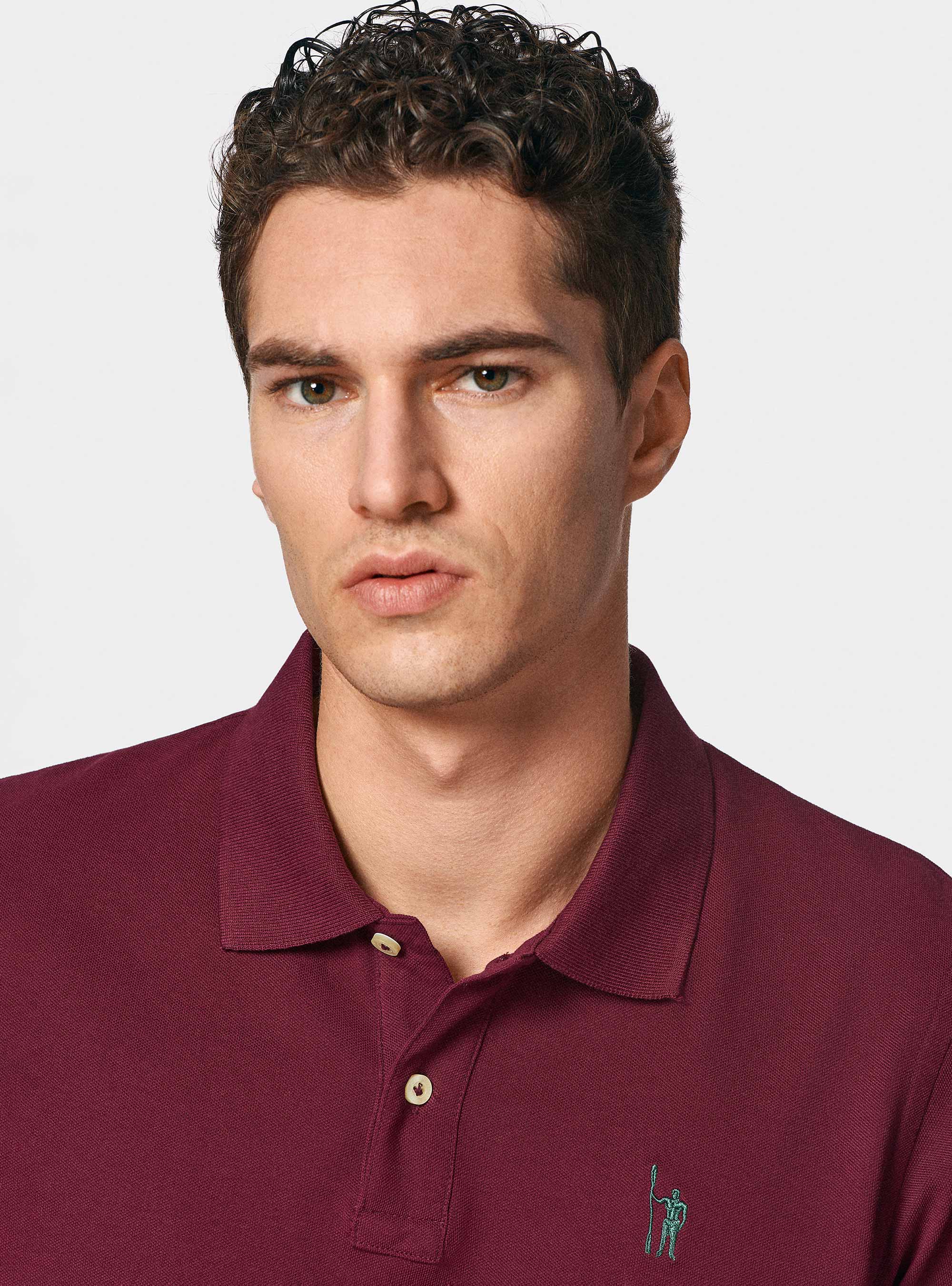 Polo classique en piqué, BORDEAUX