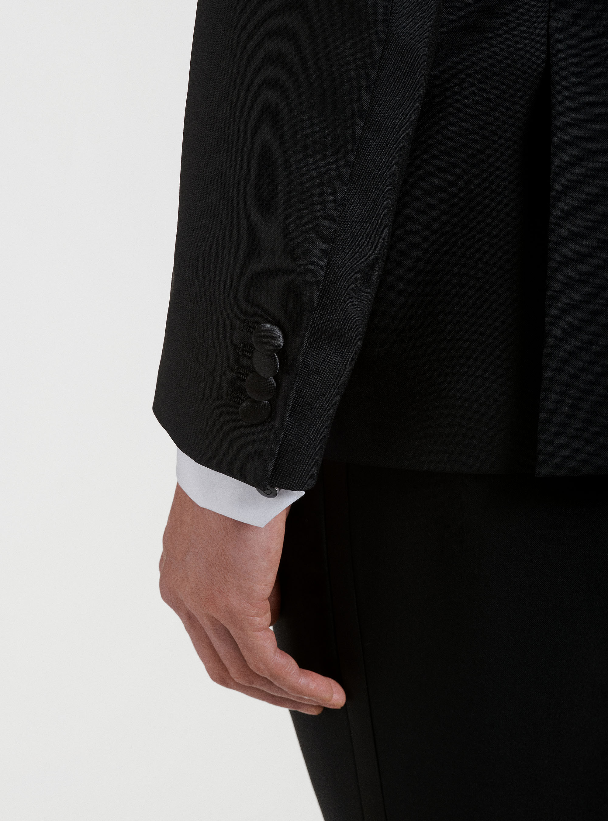 Giacca per smoking in pura lana Vitale Barberis Canonico, NERO