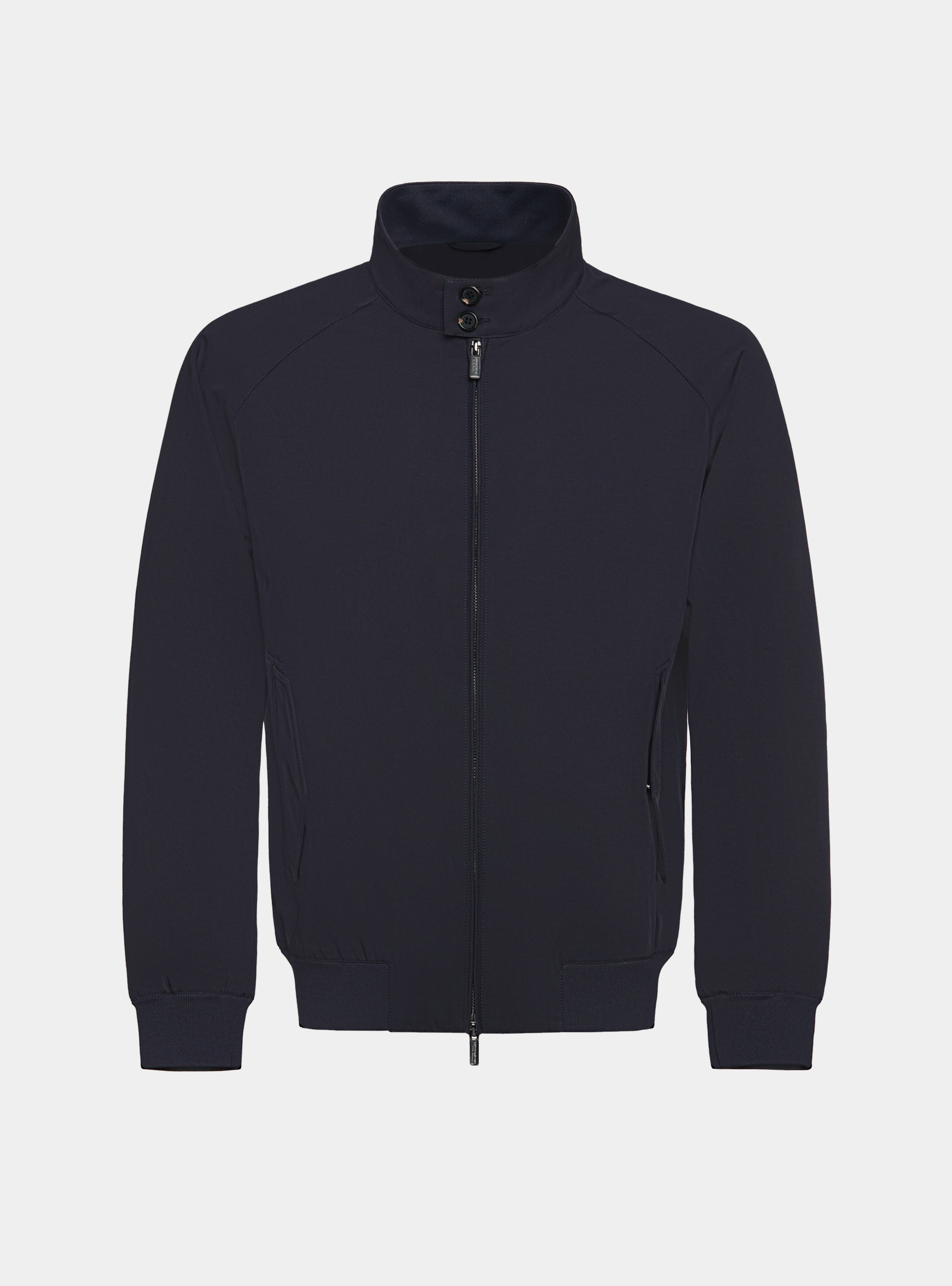 Bomber in misto cotone, BLU NAVY