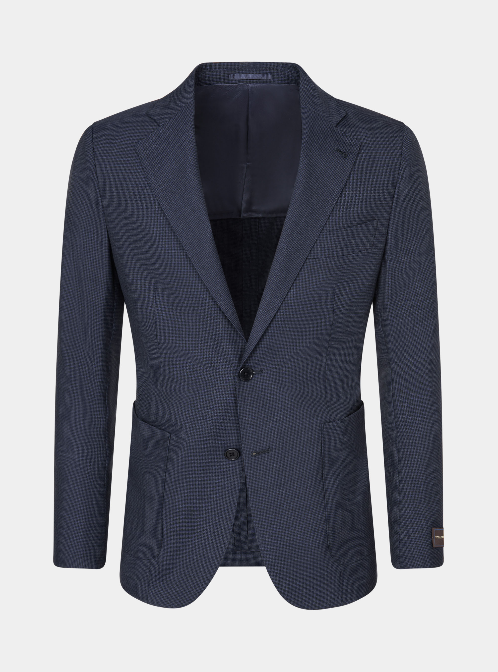 Giacca per abito in pura lana pied de poule, BLU NAVY