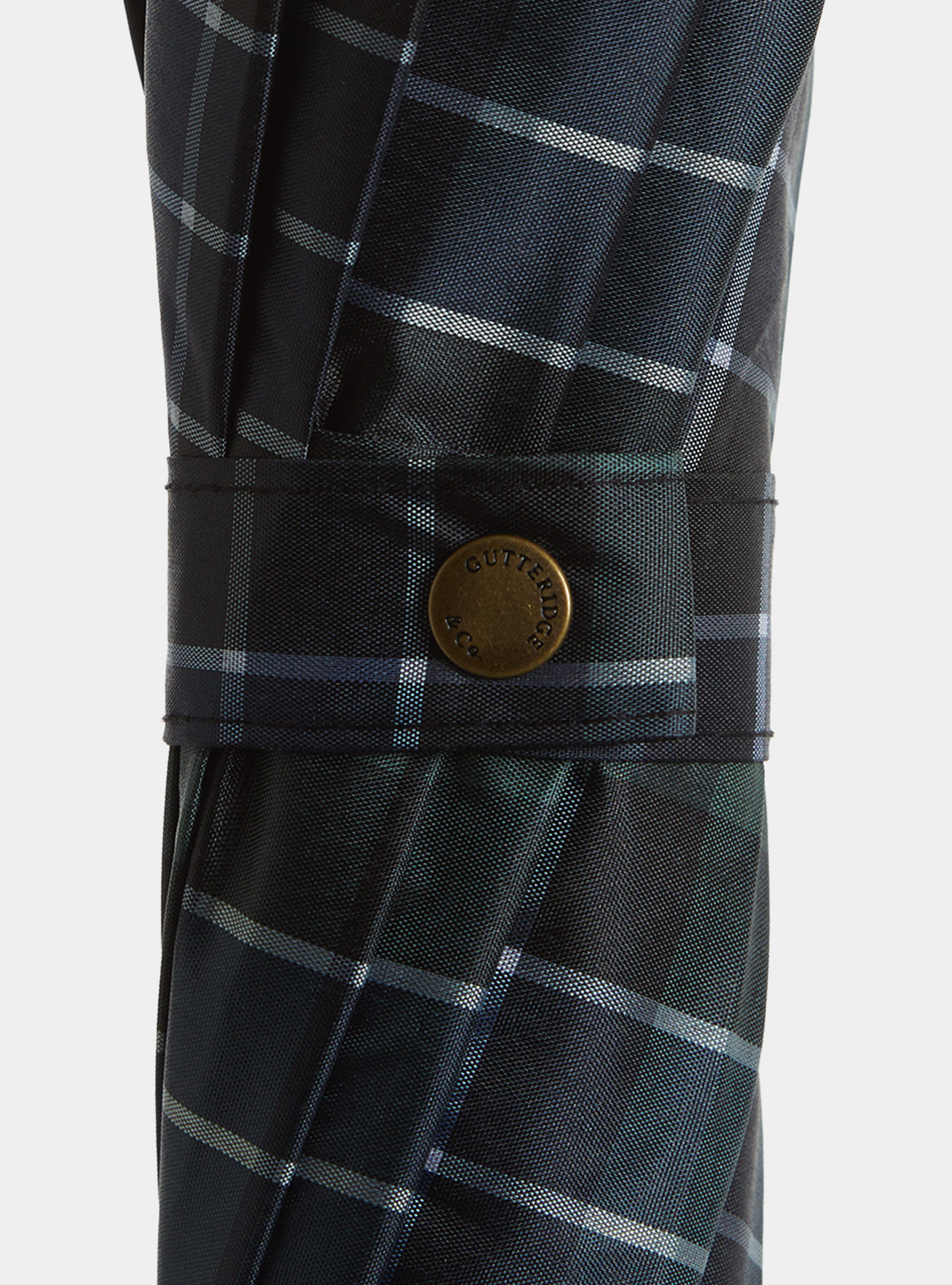 Ombrello fantasia a quadri, BLU