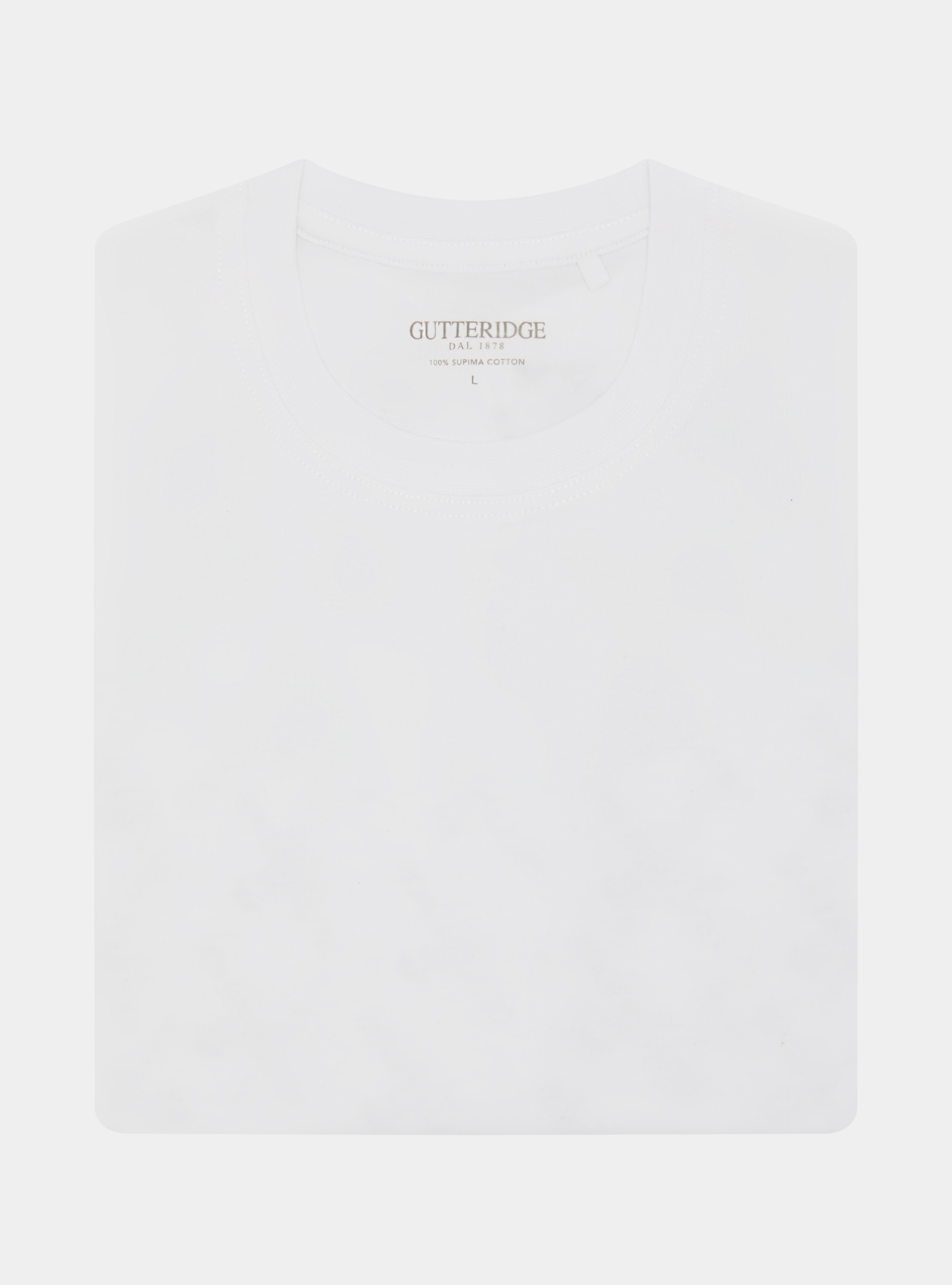 Half-sleeve T-shirt in Supima cotton, WHITE