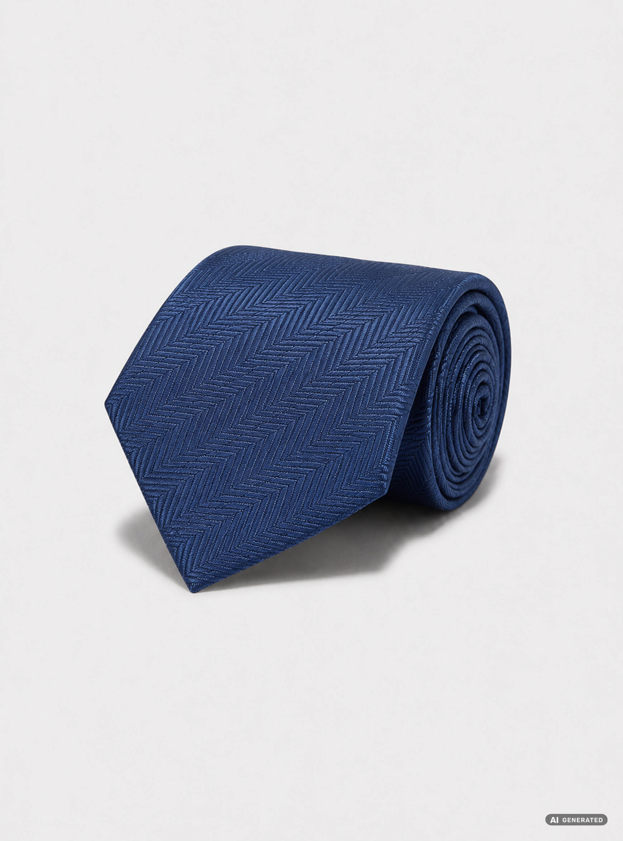 Cravatta in seta herrigbone, BLUE