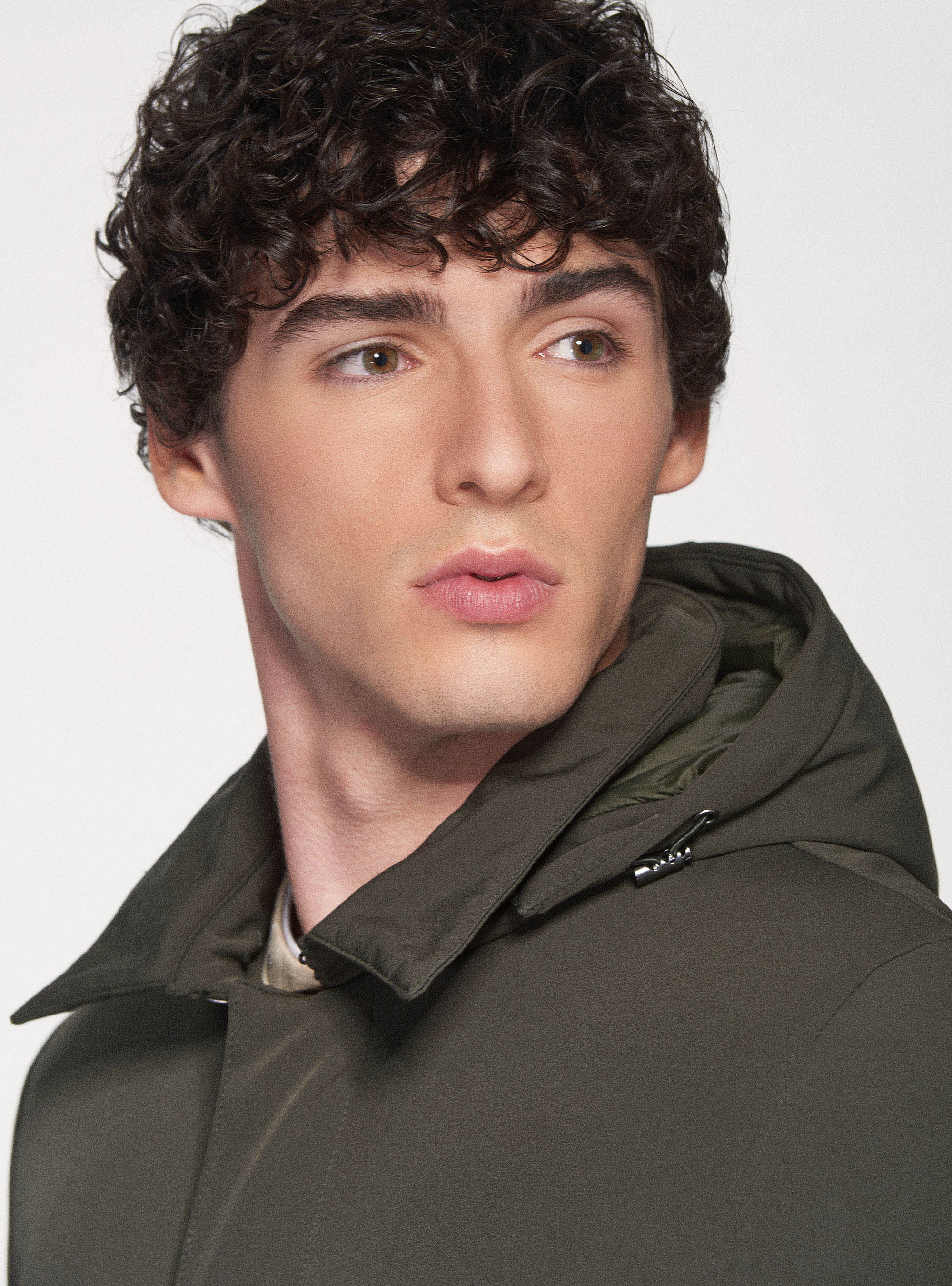 Giubbino tecnico con cappuccio, VERDE