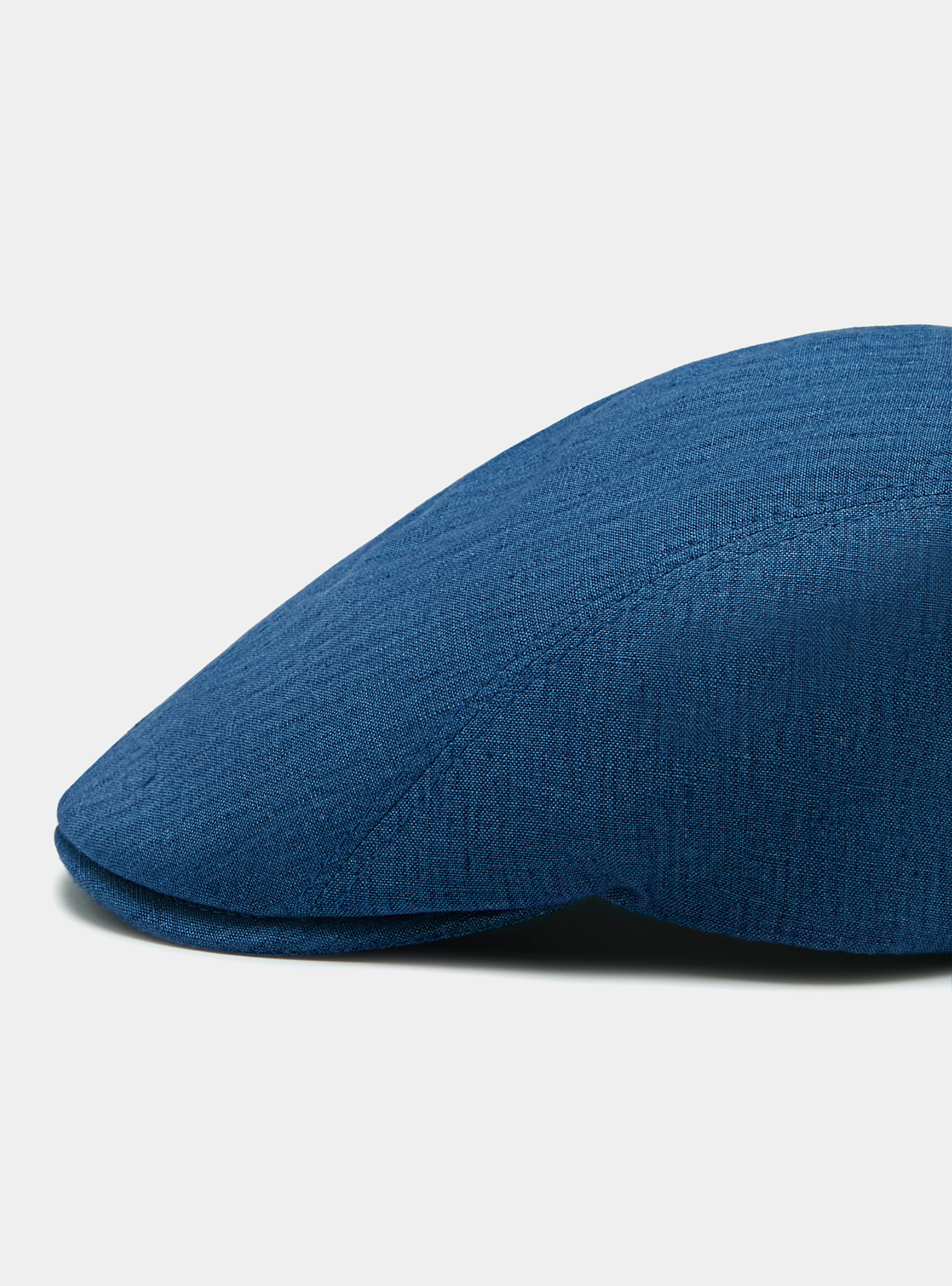 Coppola in puro lino tinta unita, BLU