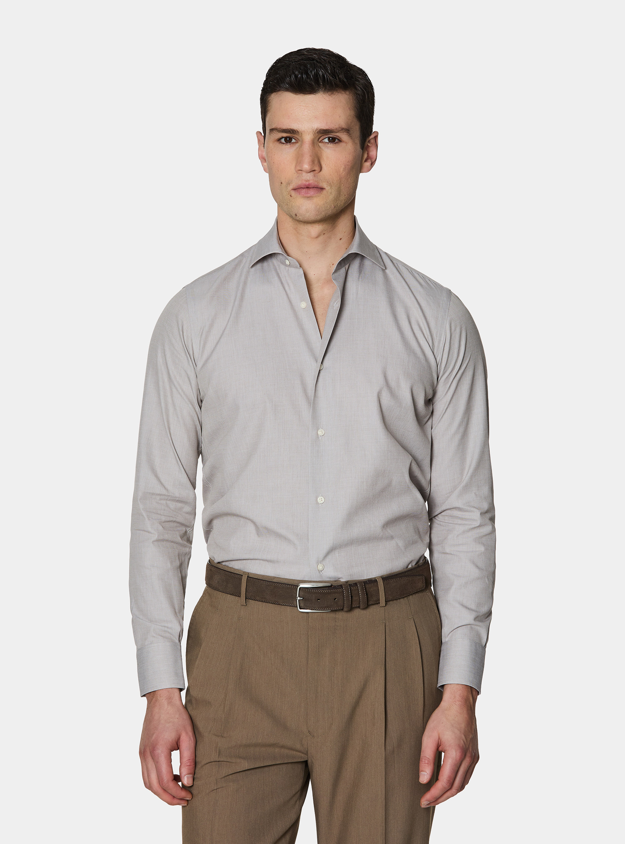 Chemise en coton fil &agrave; fil, BOUE