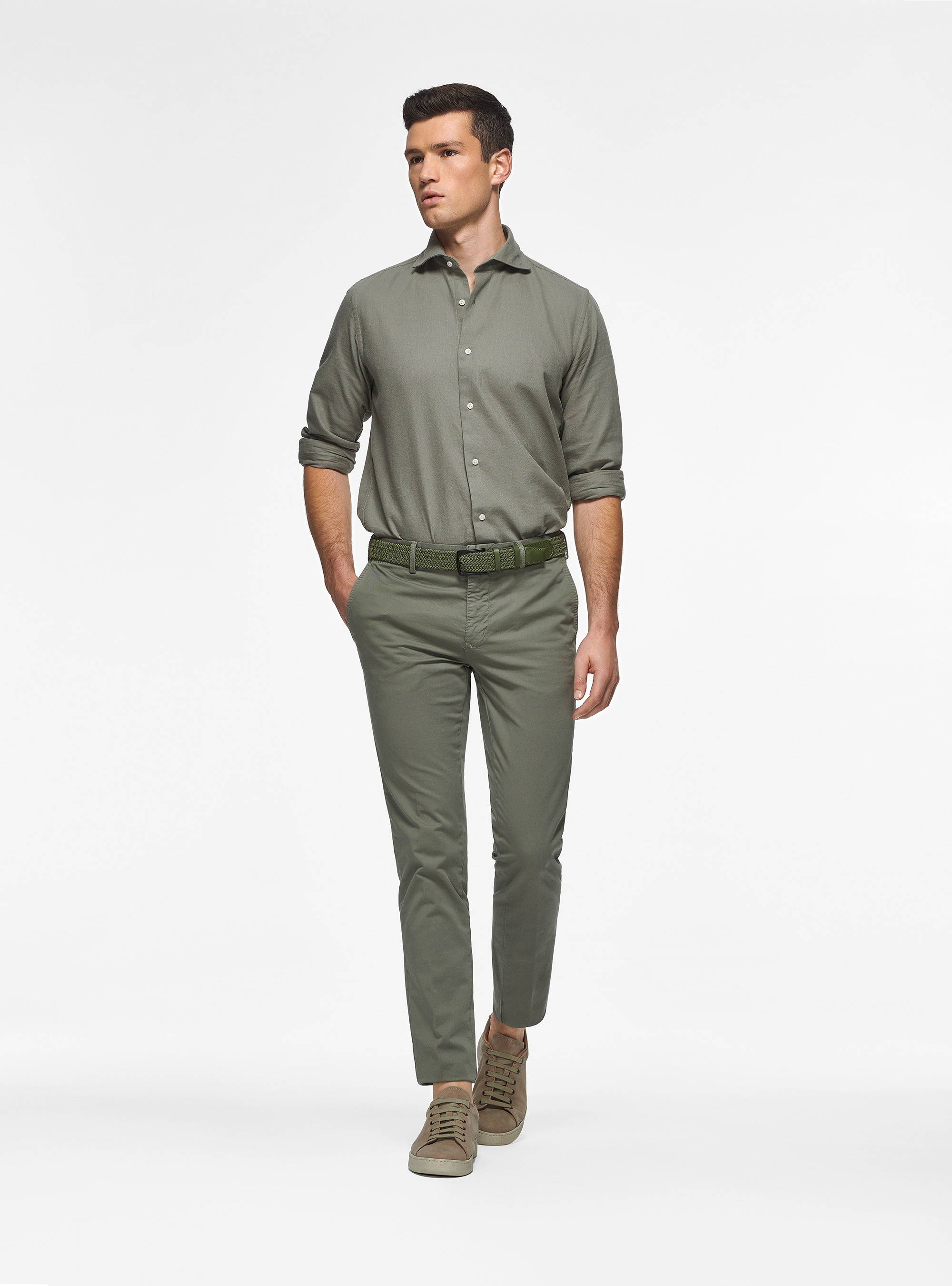 Cotton gauze shirt, SALVIA 0602C