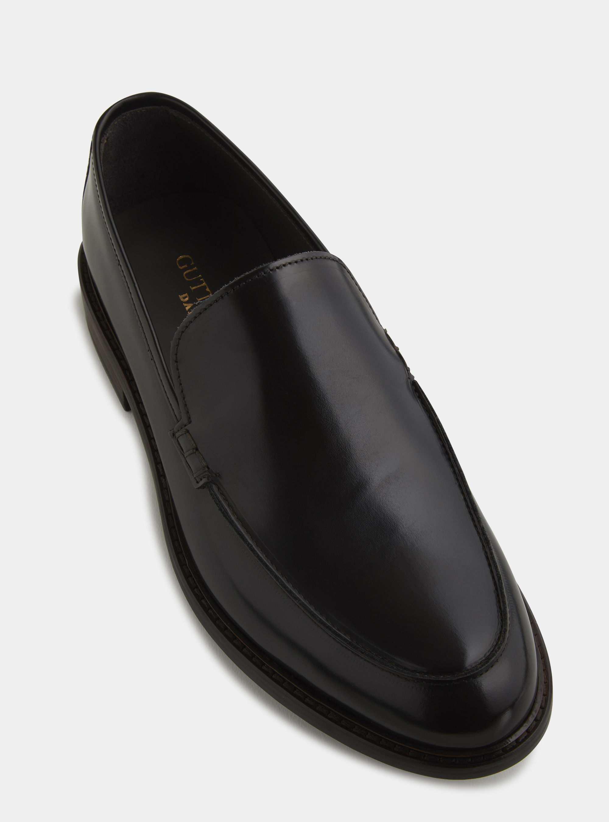 Mocassini in pelle abrasivata, TESTA DI MORO