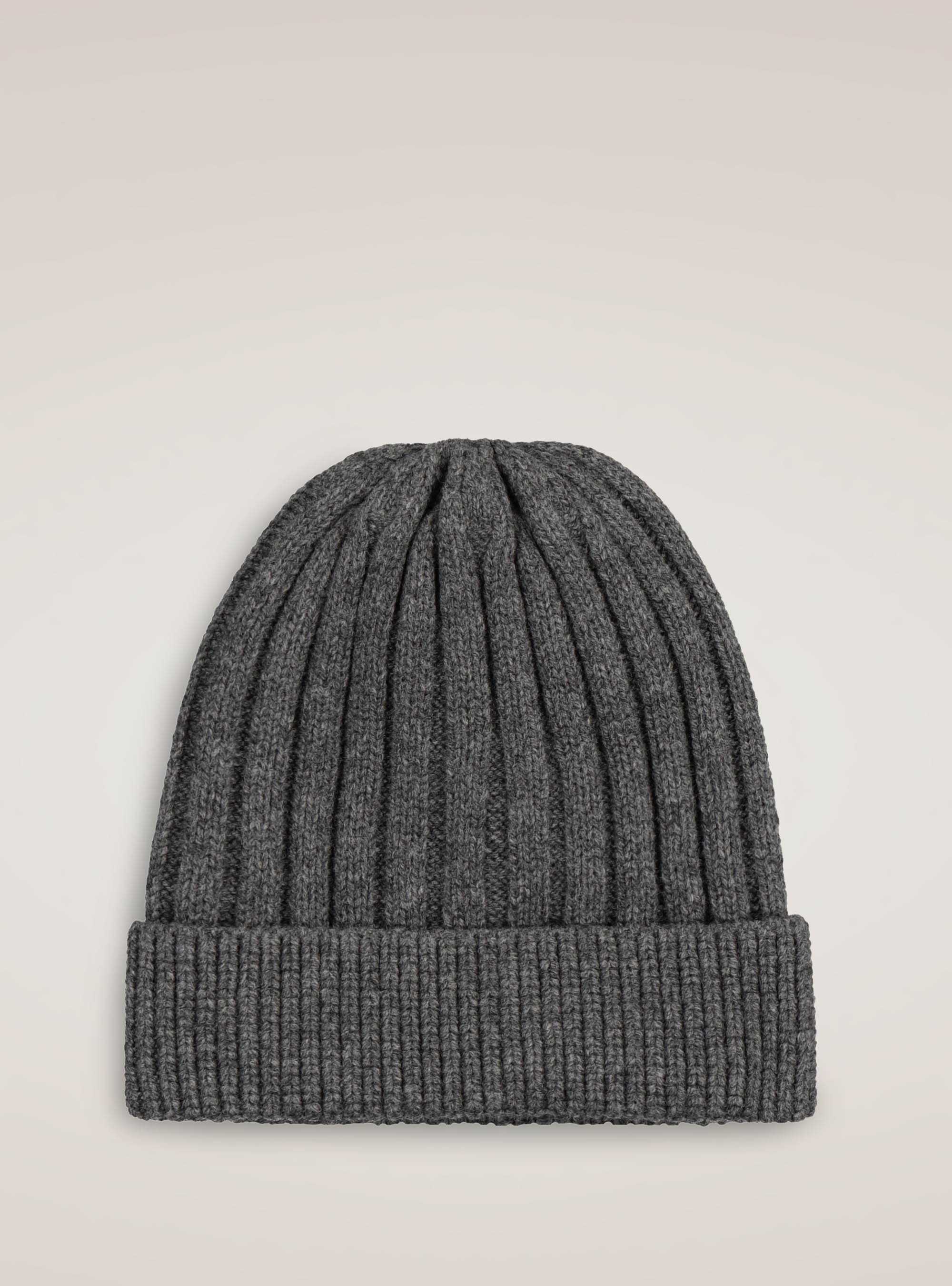 WOOL AND CASHMERE HAT, ASPHALT GREY