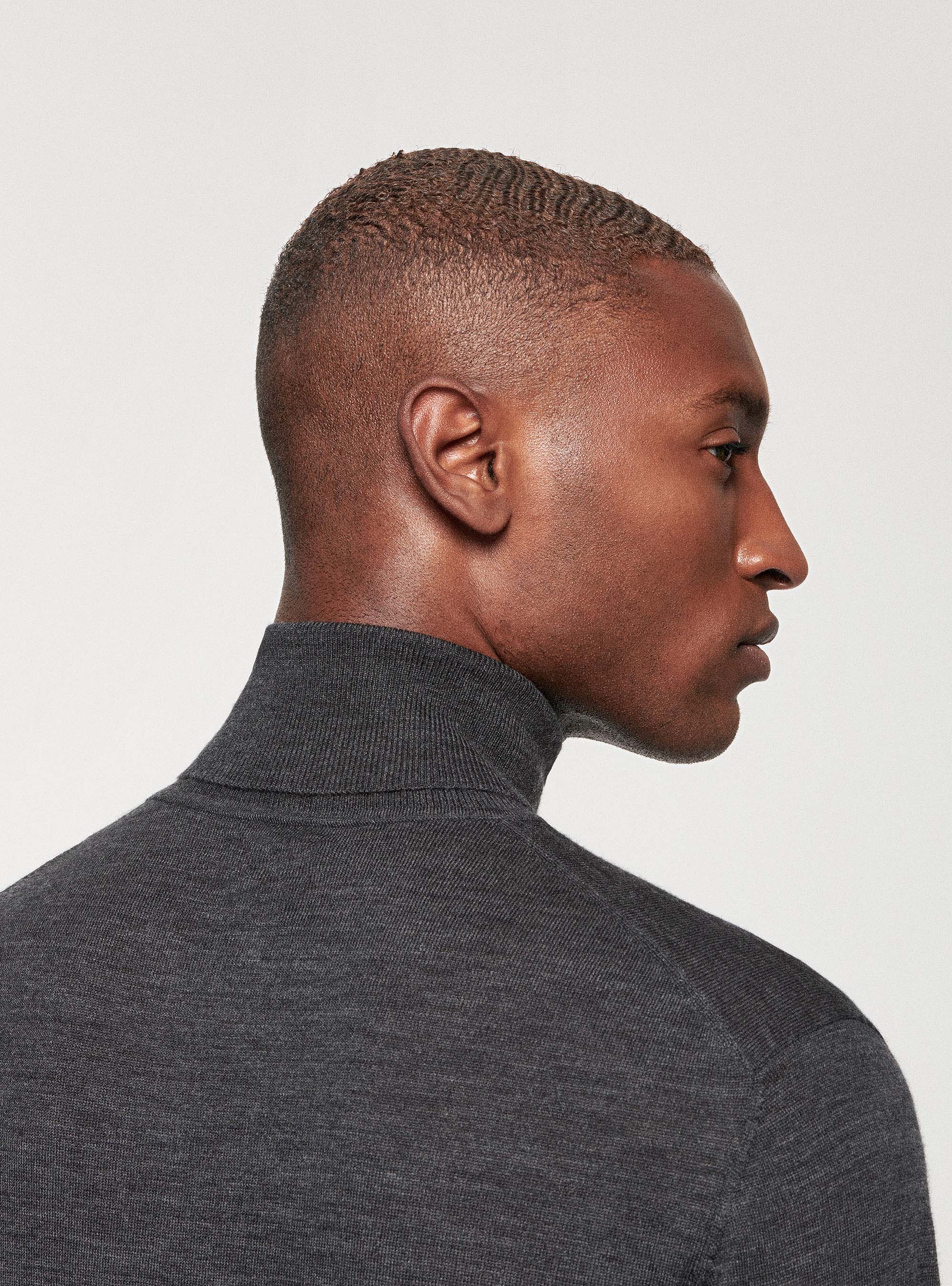 Dolcevita in pura lana merino, ASFALTO