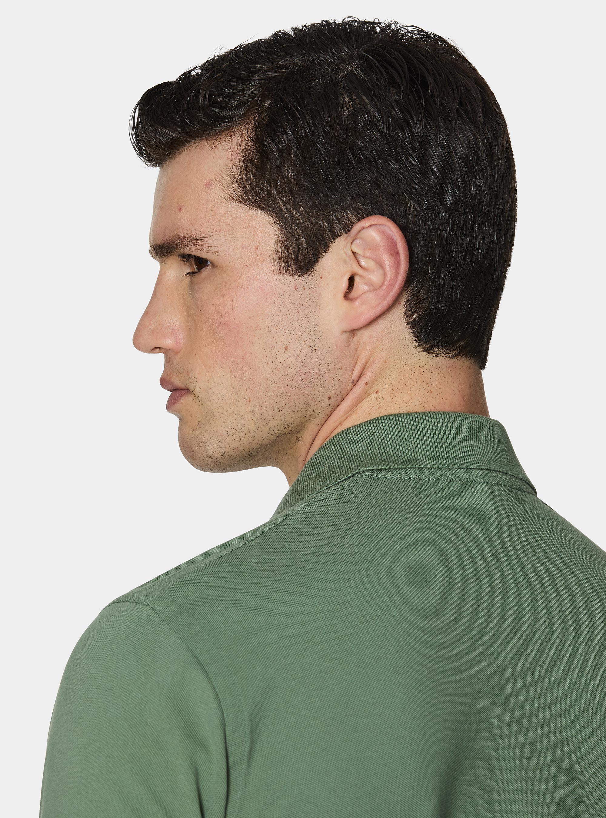 Classic piqu&eacute; polo shirt, VERDE SALVIA 0604C
