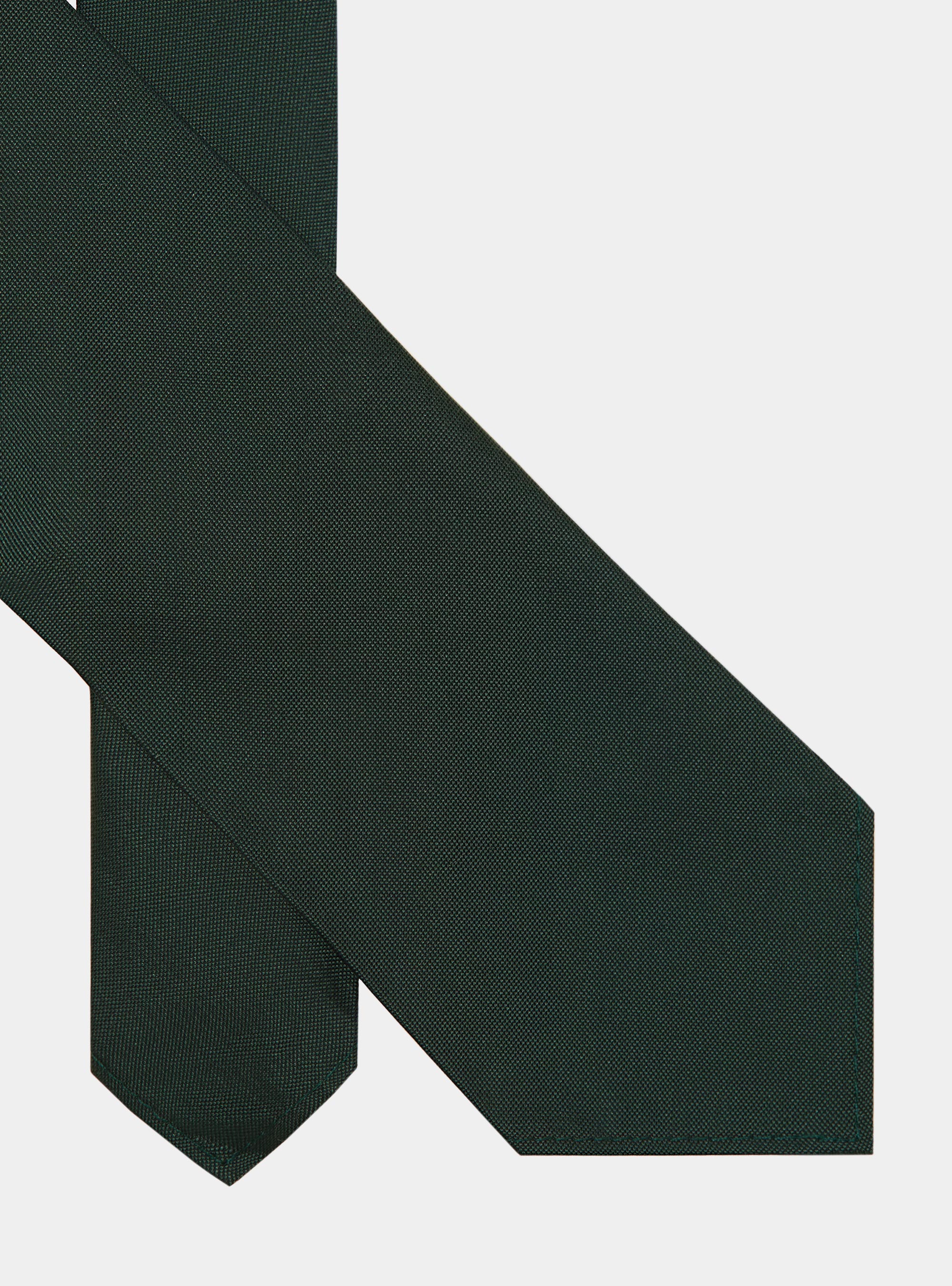 Cravate en soie et lin, VERT