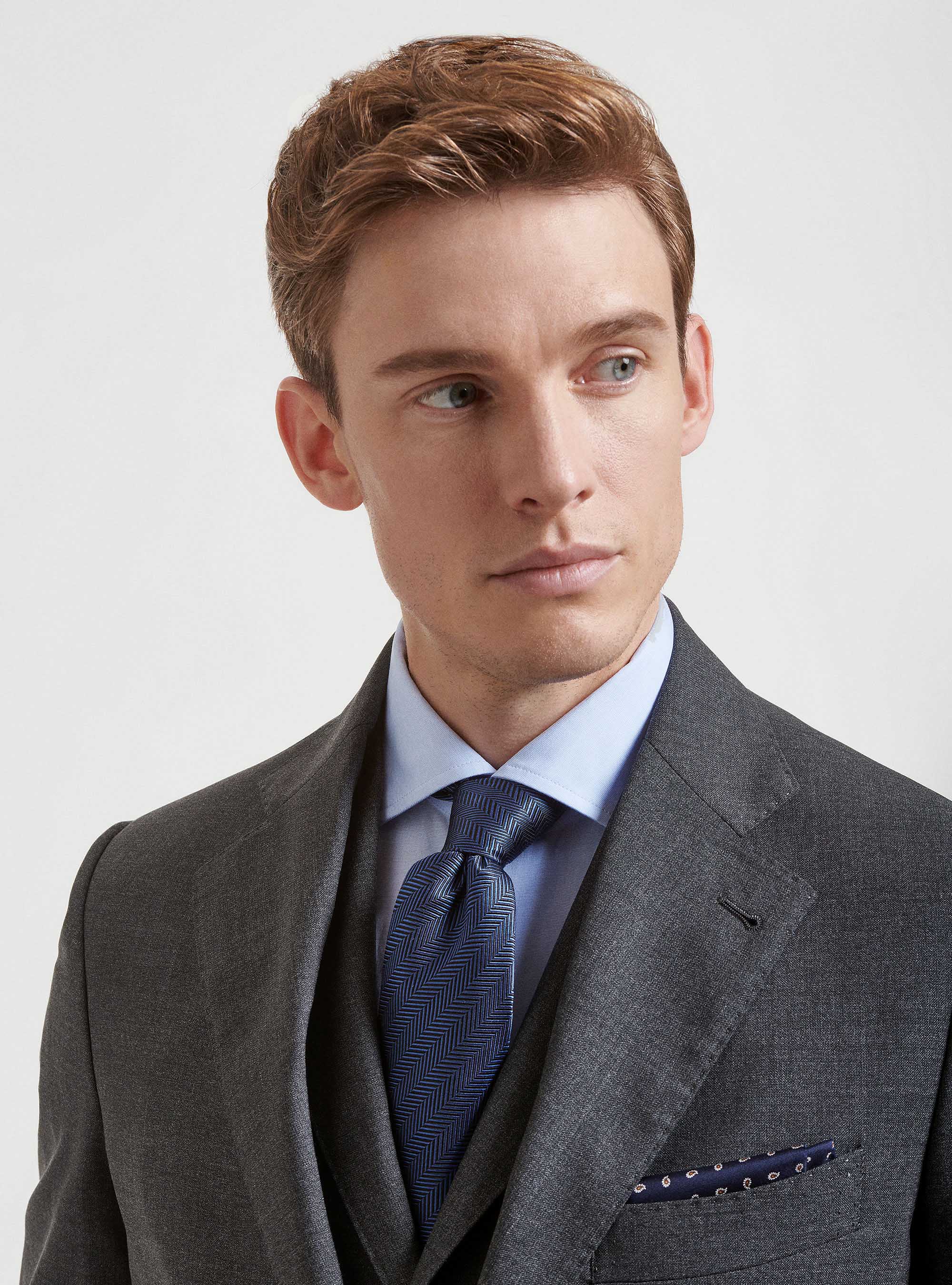 Giacca per abito in pura lana Vitale Barberis Canonico, ASFALTO