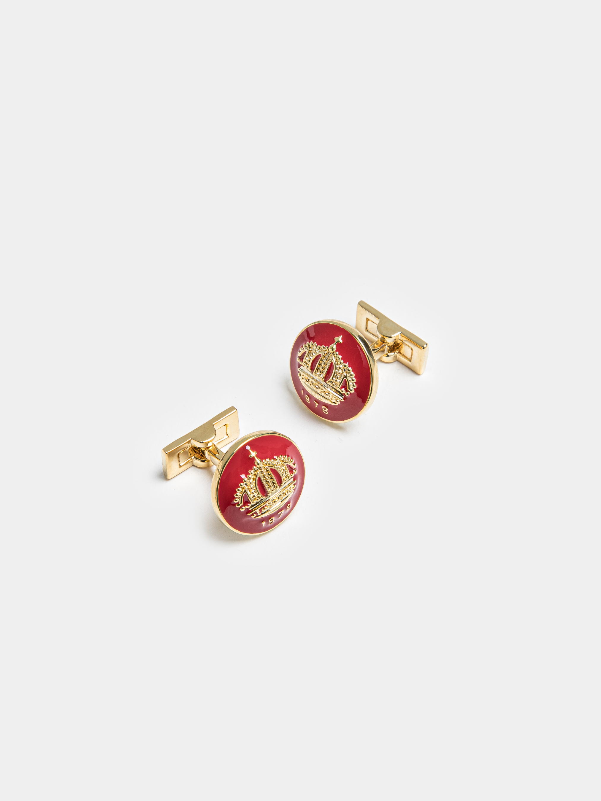 Manschettenkn&ouml;pfe mit Krone, ROSSO 0349C