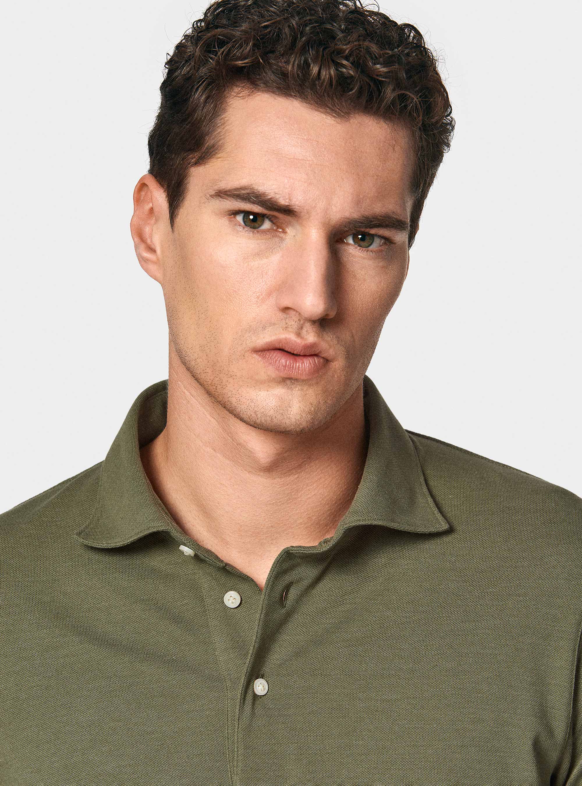 GT01 stretch pique polo shirt, SALVIA 0602C