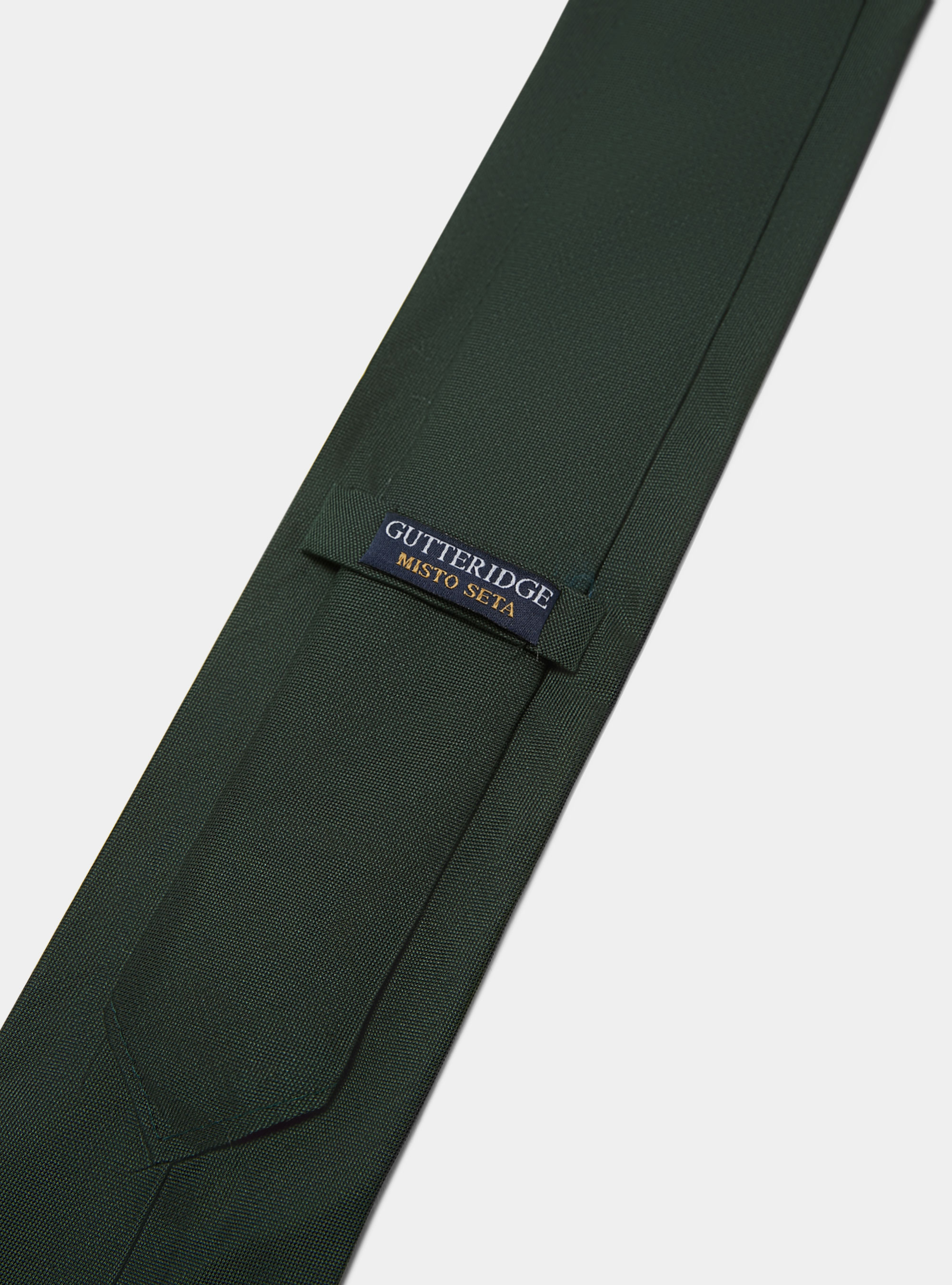 Cravate en soie et lin, VERT