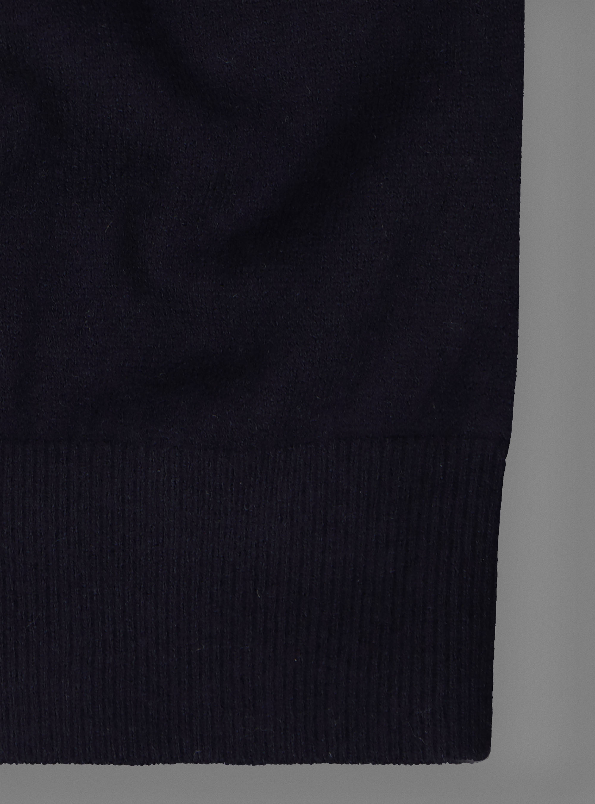 Maglia scollo a V in lana e cashmere, BLU NAVY